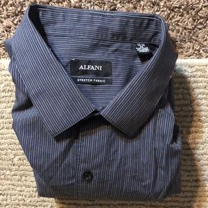 Alfani Shirts - Alfani shirt XL 17 1/2 collar navy blue button Alfani Shirts - Alfani shirt XL 17 1/2 collar navy blue button